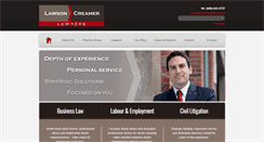 Desktop Screenshot of lawsoncreamer.com