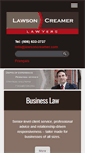Mobile Screenshot of lawsoncreamer.com